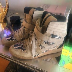 Zara limited edition wedge sneakers